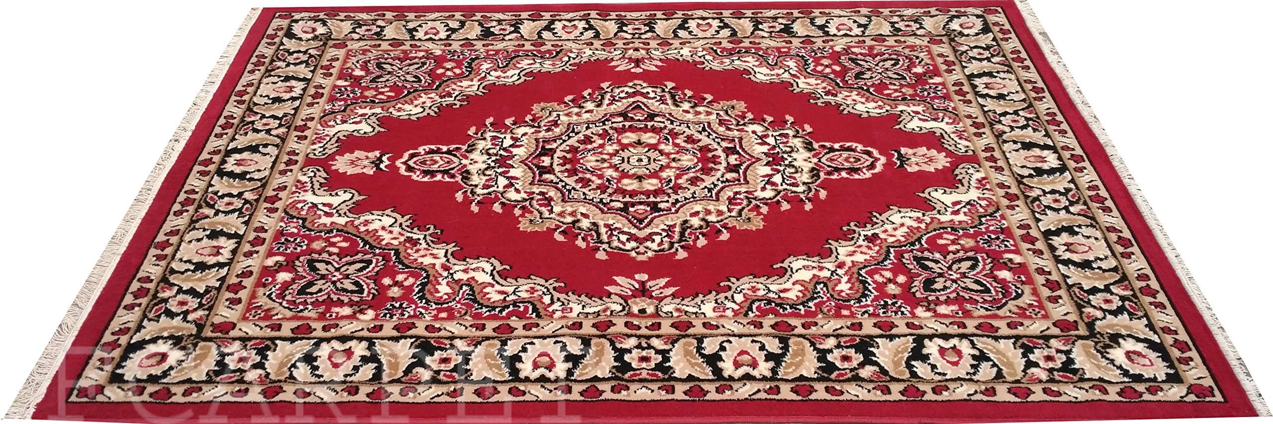 FCARPET TOP Selling Design with Multiple Choice 90X145 CM(3X5 FEET) RED Multi 3