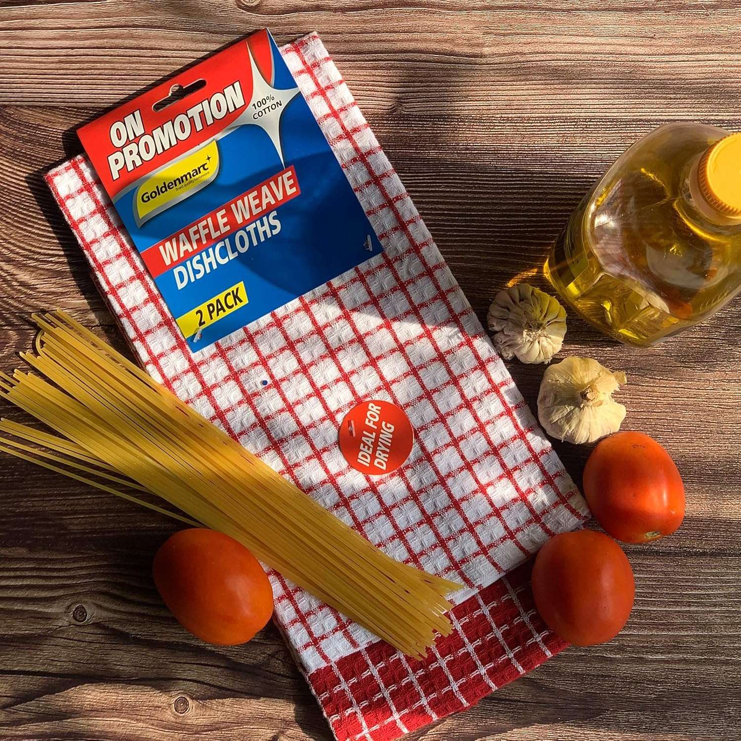 PIXELHOME Kitchen Cleaning Towel Premium Cotton Multi Purpose Waffle Towel (Pack of 6) 4