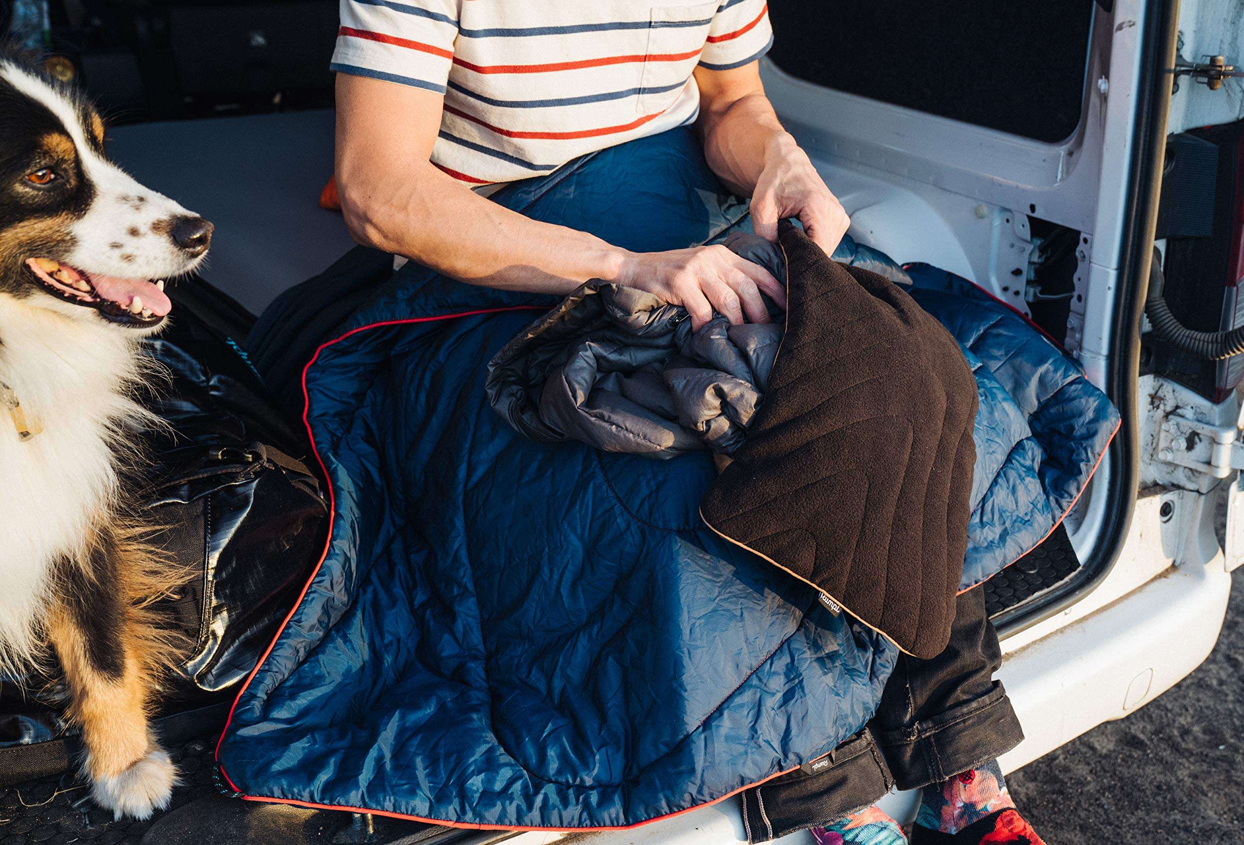 Rumpl Stuffable Fleece Pillowcase | Ultra Soft Fleece Pillow for Traveling, Camping, Picnics, Concerts, Plane Flights, Hiking, Backpacking (Black) 5