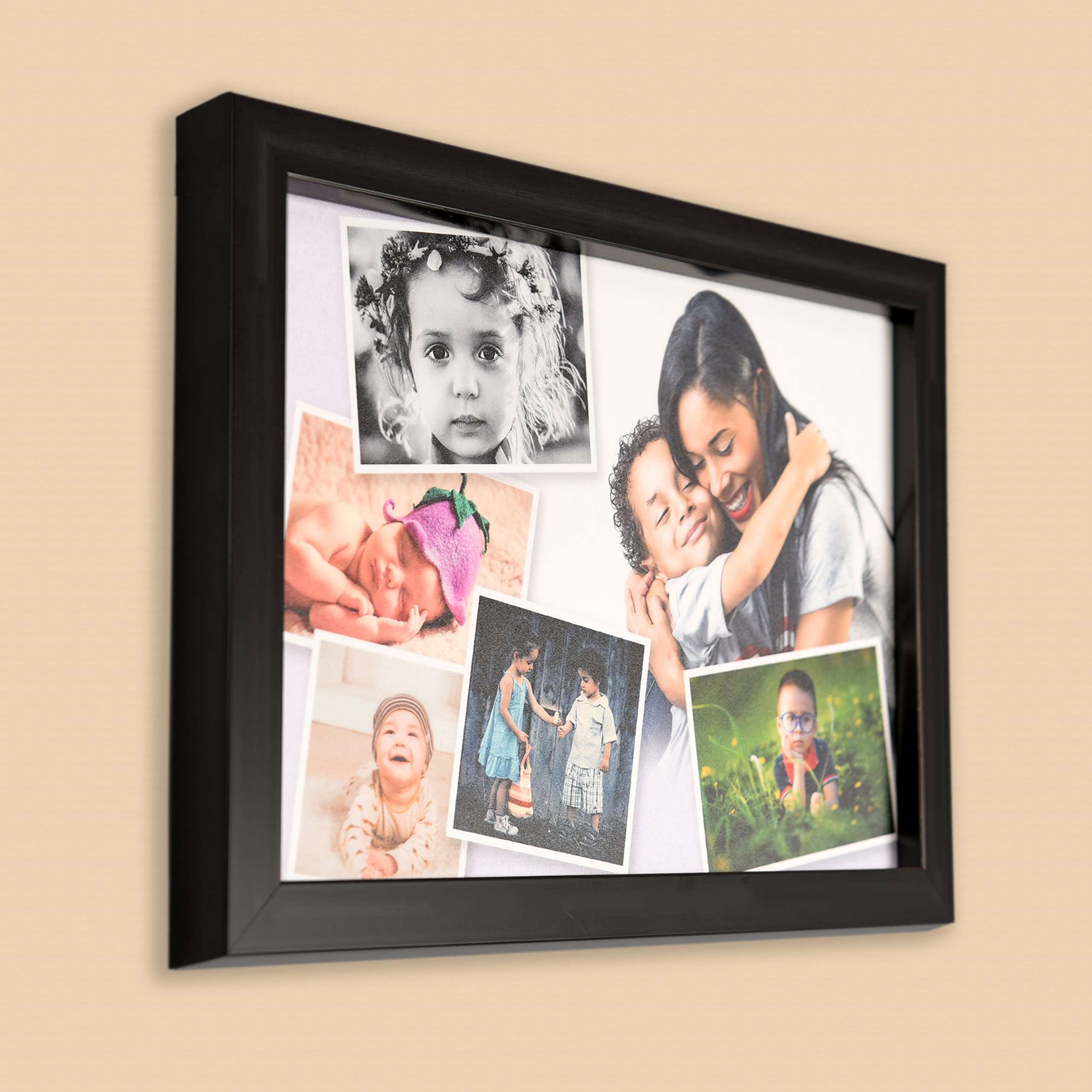 AJANTA ROYAL Personalized Collage Photo Frames for Walls Decoration (8" x 12" Inch, Black) 1
