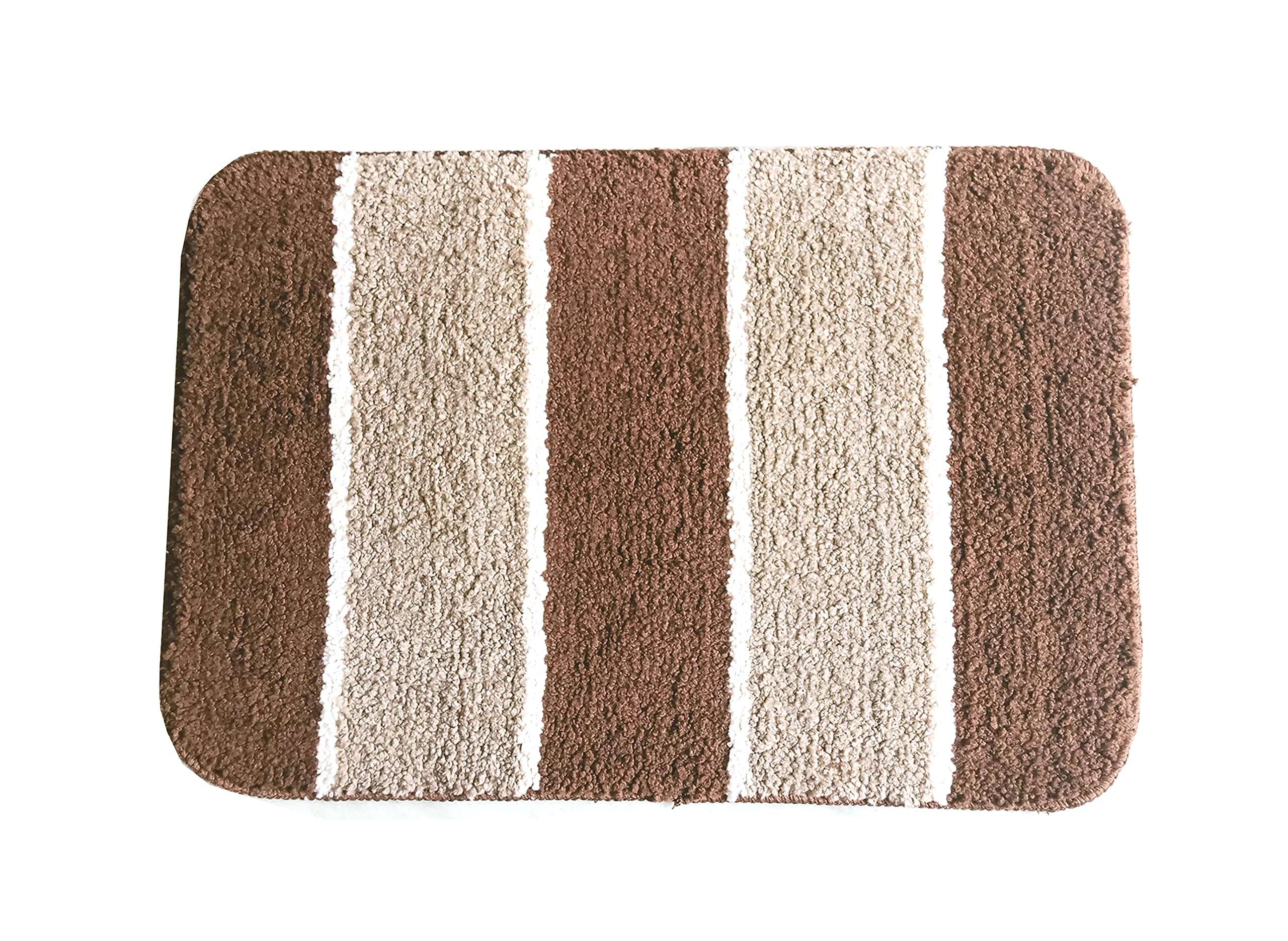 Niyati Ultra Super Soft Anti-Slip Microfibre Bathmat Suitable for Room,Kitchen,Bedroom and Bathroom (Brown_5" x7) 1