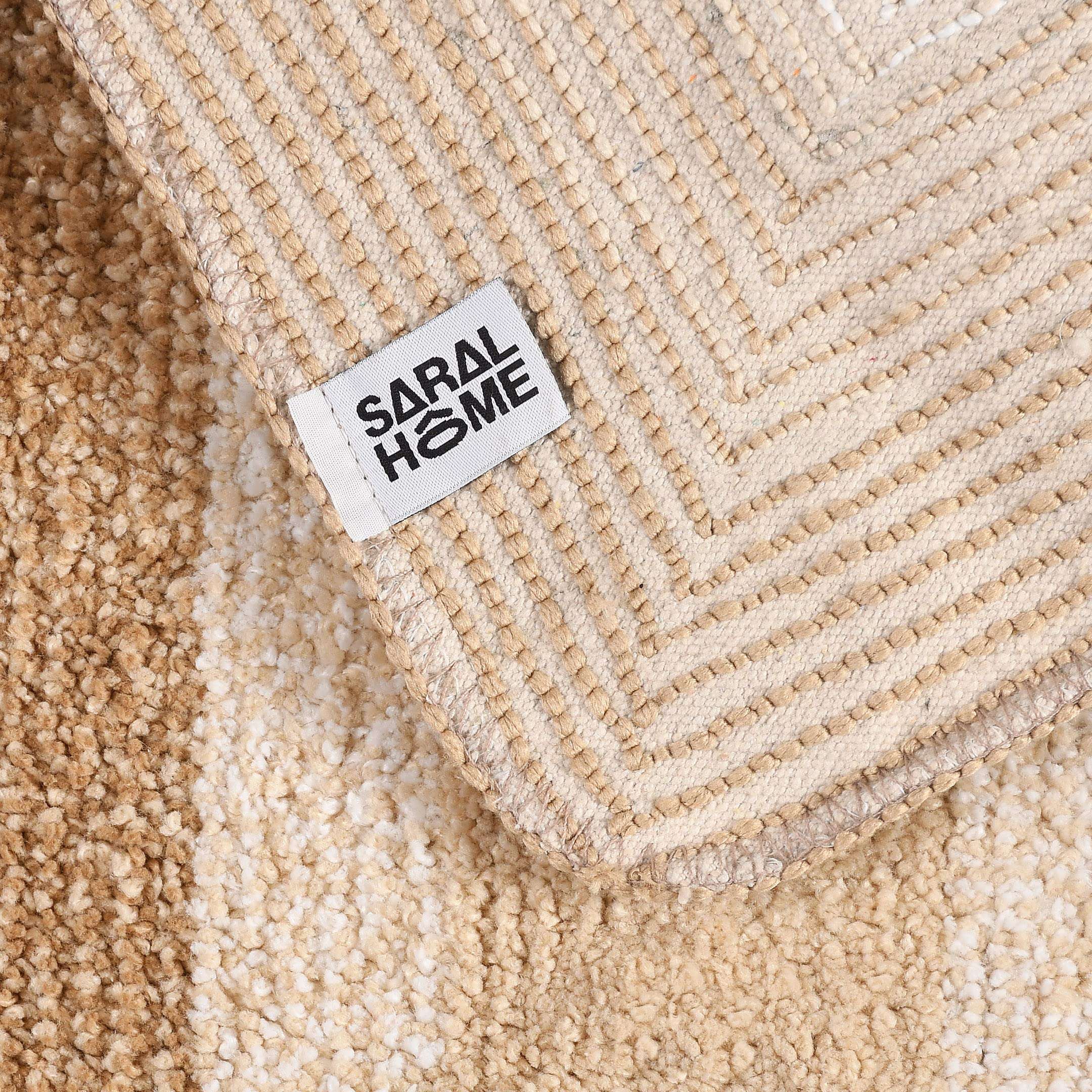 Frame Set of 2 Pcs. Bath-Door Mat 35x50 cm. Antiskid & Washable by Saral Home(Gold) 6