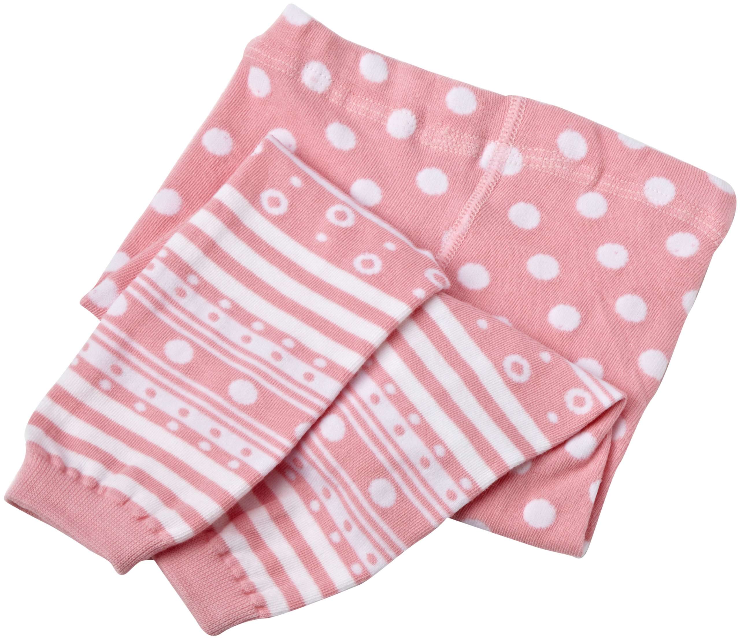 Jefferies Socks Baby-Girls Newborn Dotty Spotty Capri, Pink, 6-18 Months