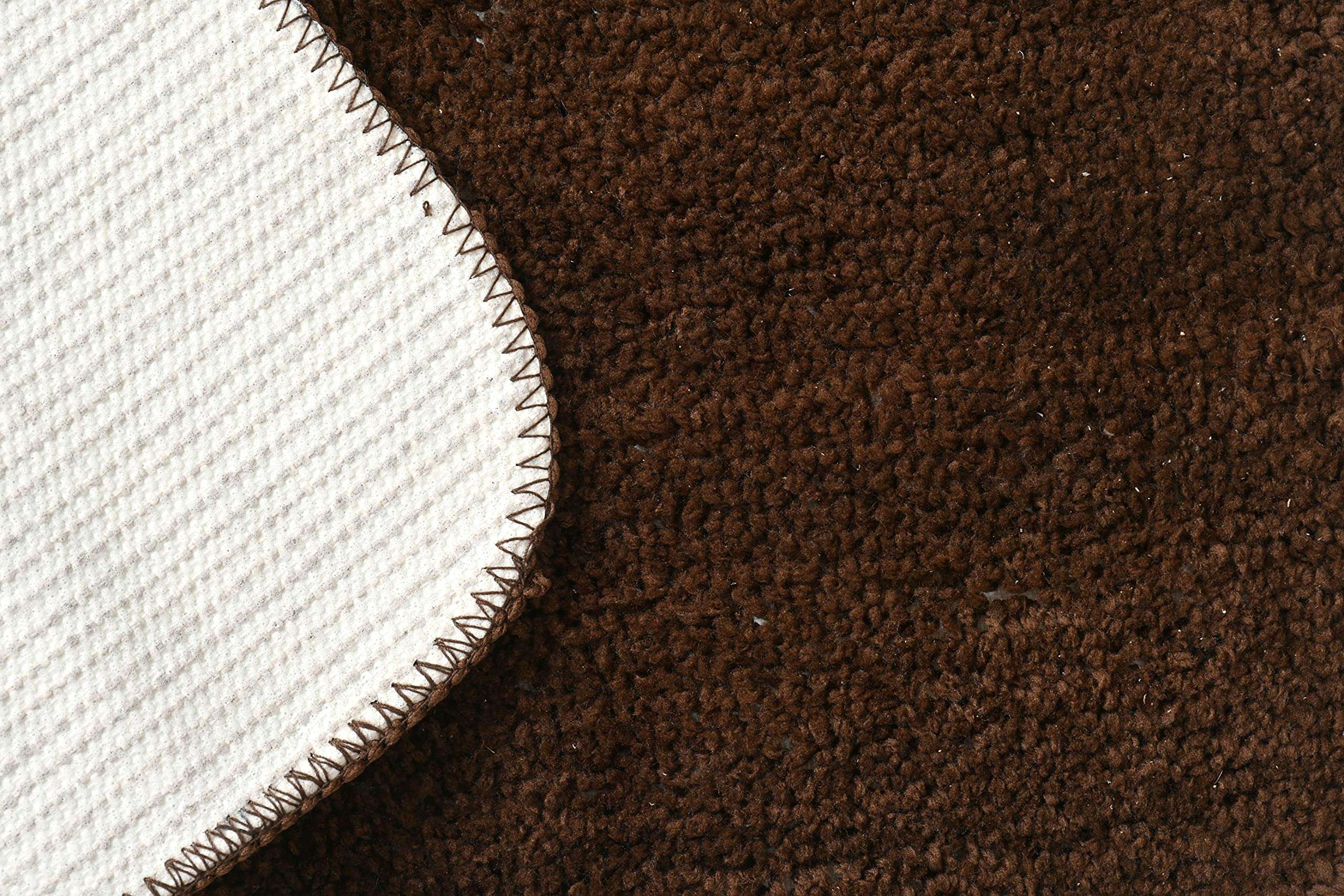 TIB Soft Microfiber Anti-Skid Bath Mat (Coffee, 40X60cm) - Pack of 2 4