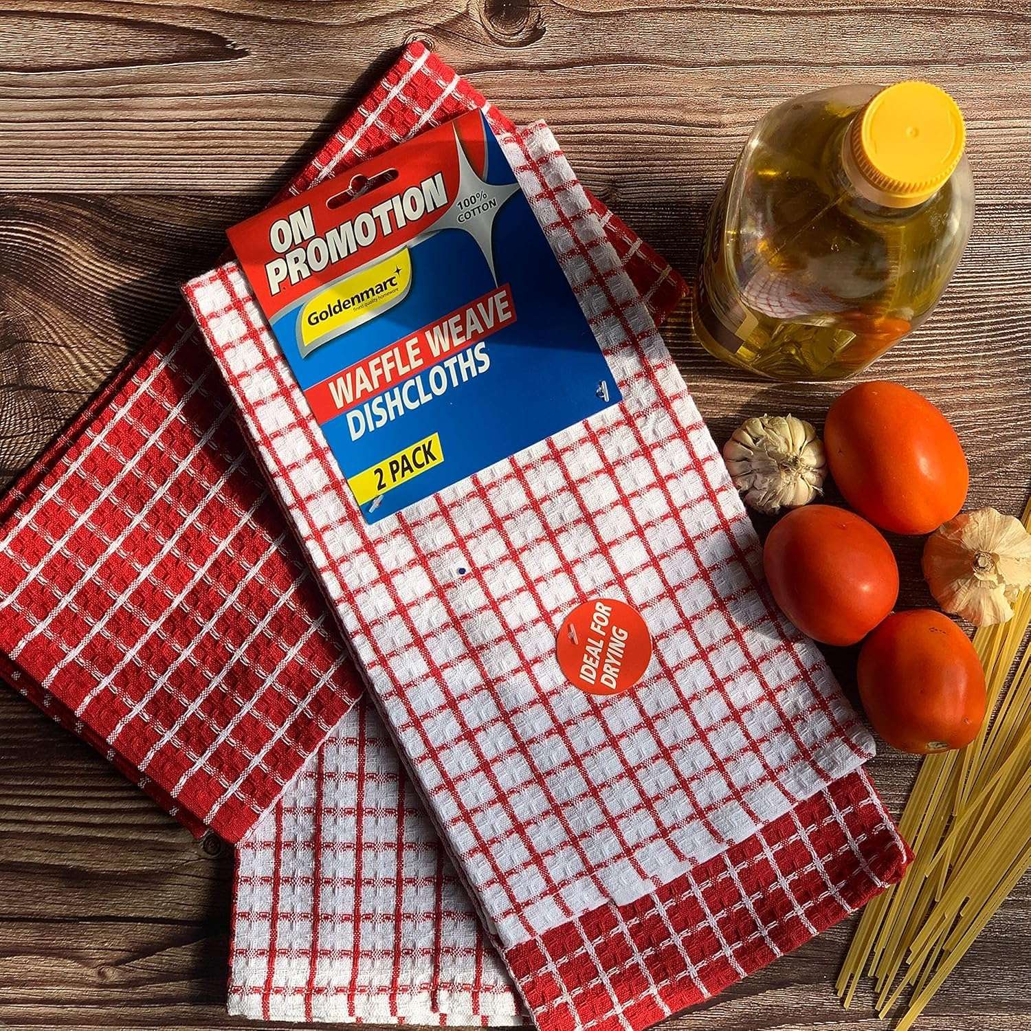 PIXELHOME Kitchen Cleaning Towel Premium Cotton Multi Purpose Waffle Towel (Pack of 6) 3