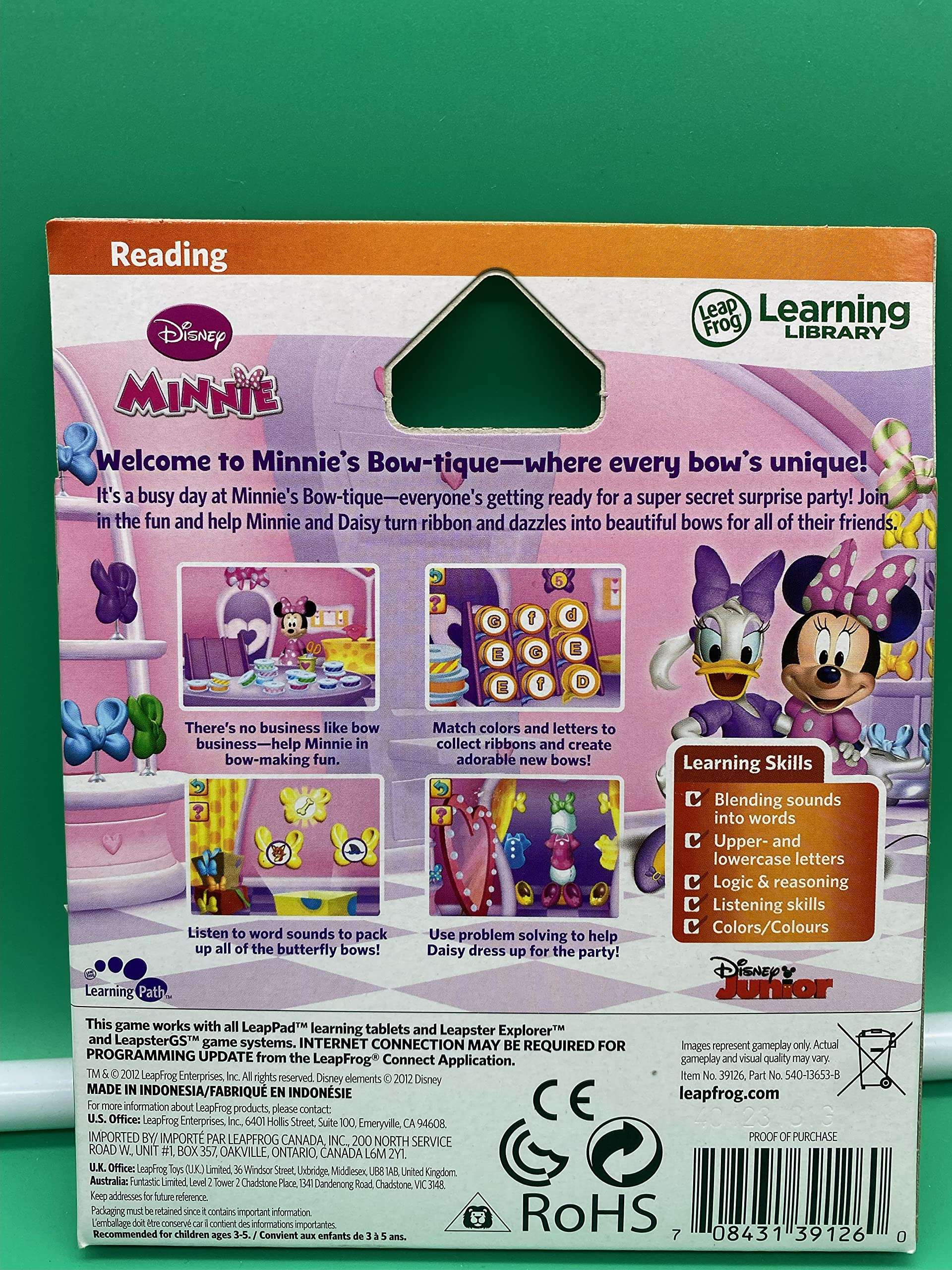 LeapFrog Explorer Disney Minnie's Bow-tique Supe 3