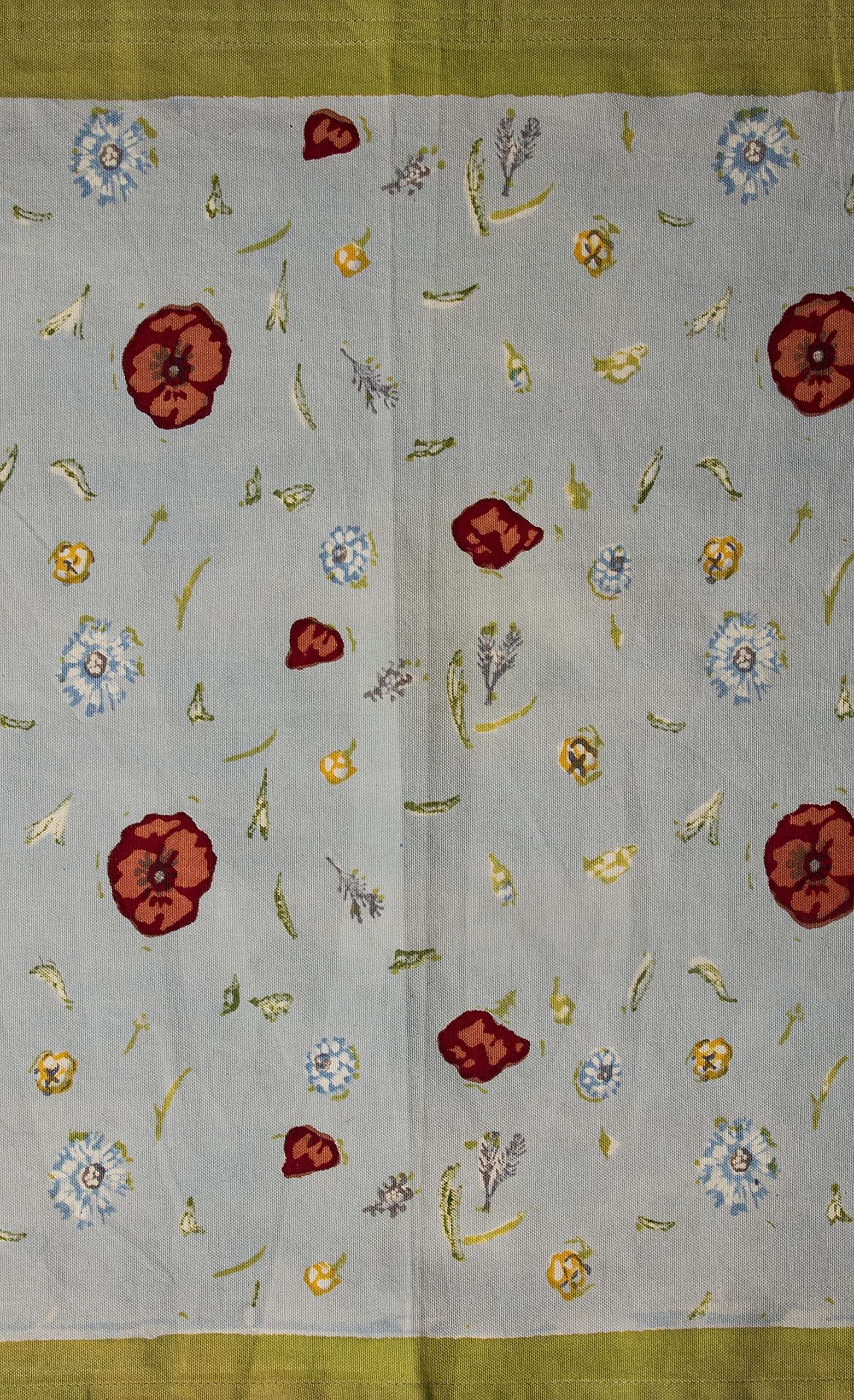 CONTRAST LIVING Yamuna Hand Block Printed Kitchen Towel/Dish Towel/Hand Towel Multi Color Set of 3 Pcs 6