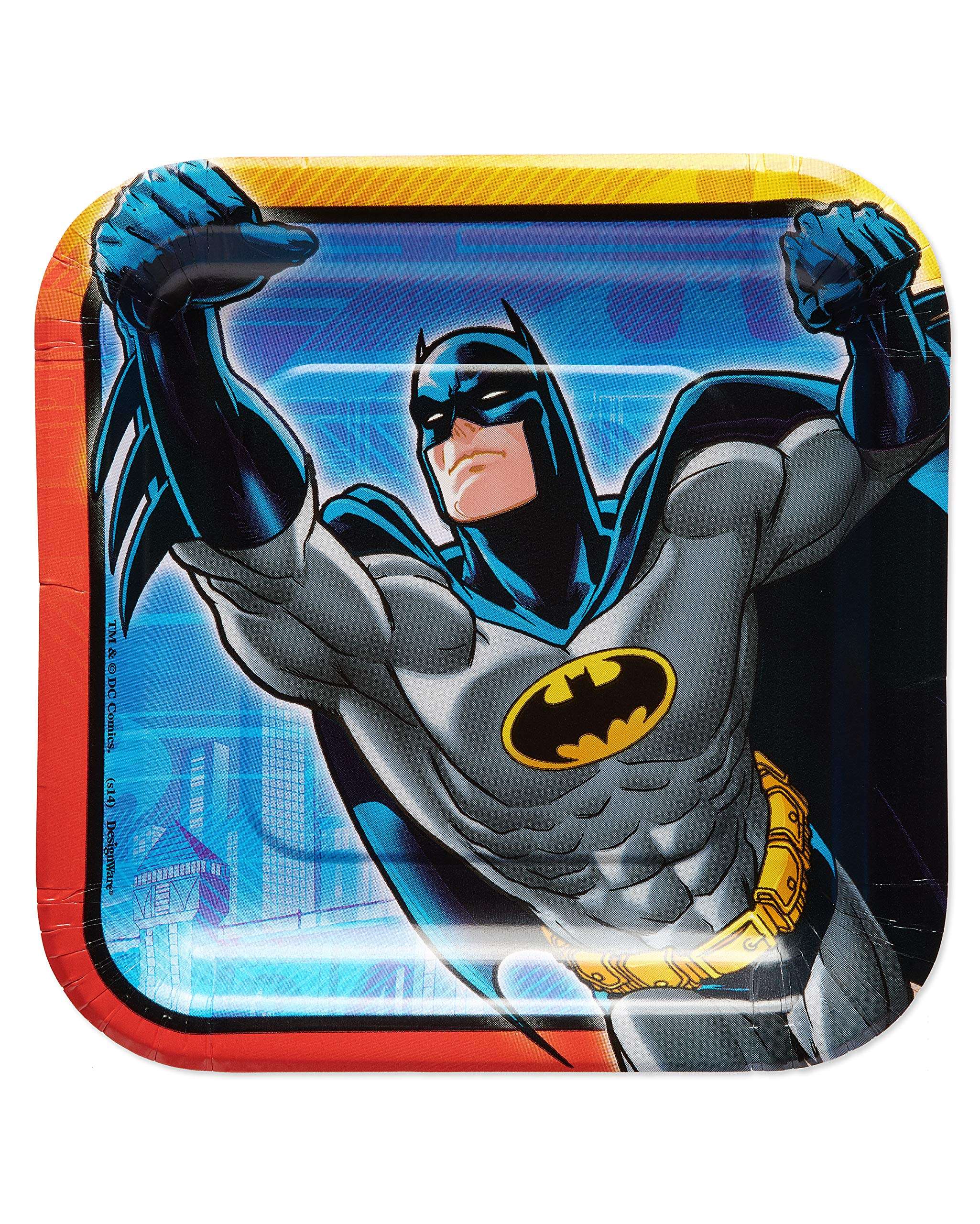 American Greetings Batman Party Supplies, Paper Dessert Plates (40-Count) 1