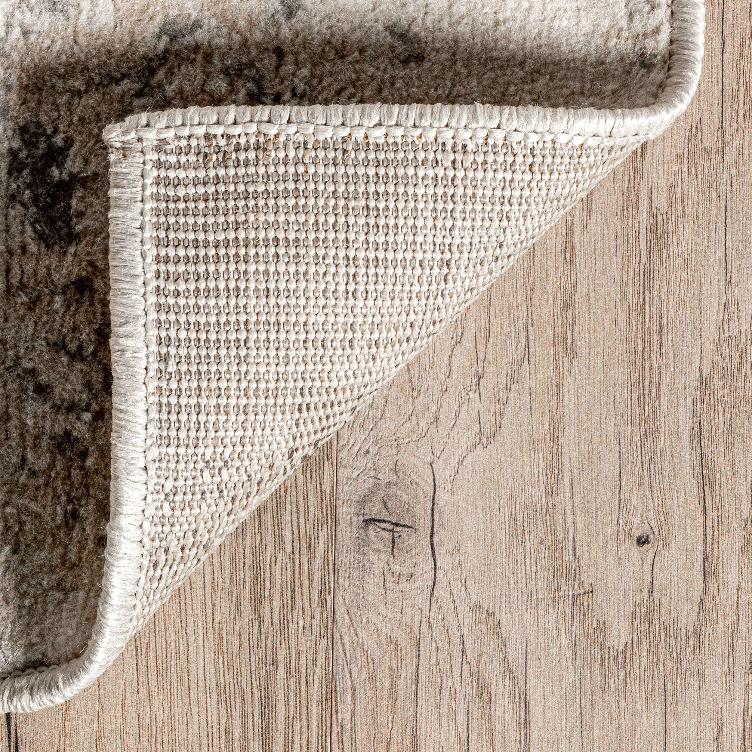 nuLOOM Freja Faded Floral Runner Rug, 2' 6" x 10', Beige 6