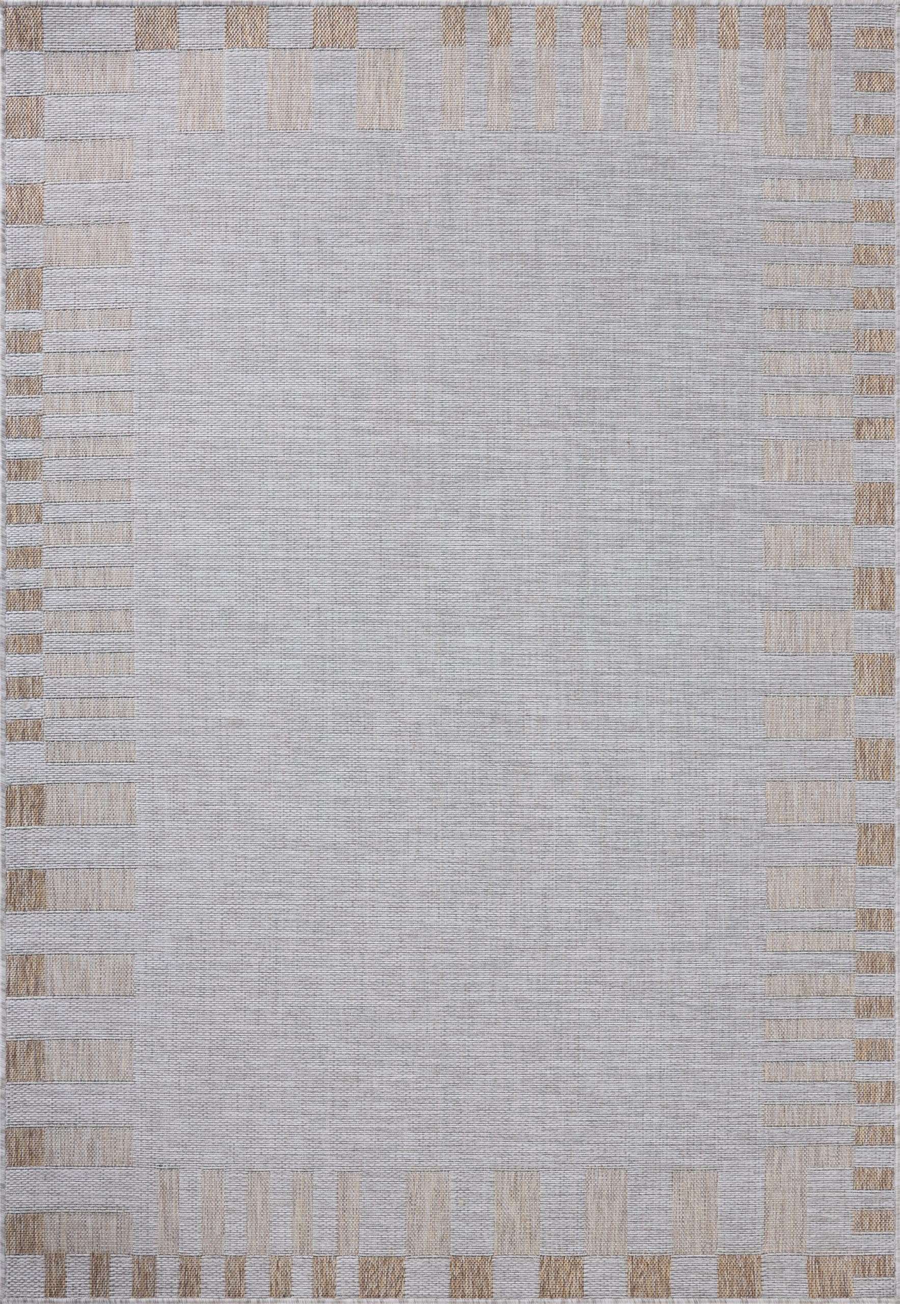 Loloi Amber Lewis Topanga Collection TOP-08 Silver/Natural 2'-3" x 3'-9" Indoor/Outdoor Area Rug 2