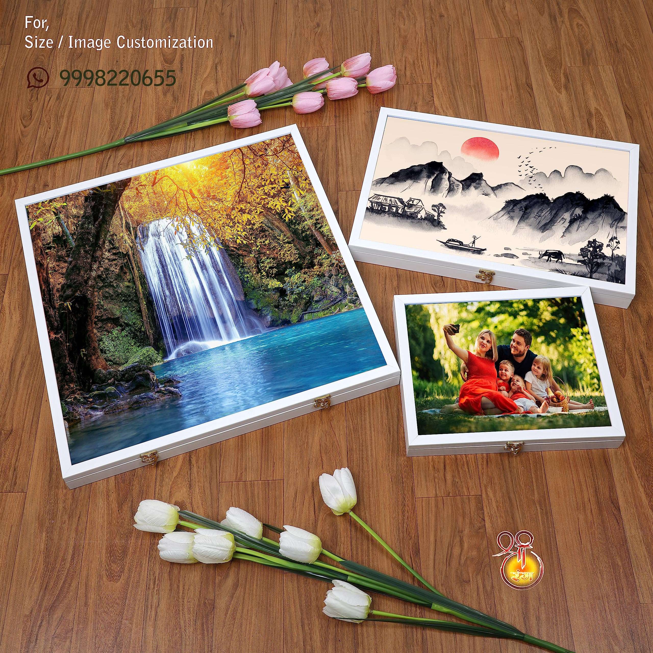 SHREERANG 19x25 in Horizontal Mcb Box Cover Decorative Frame Switch Board Cover Decorative Mcb Box Cover Frame Switch Board Cover Box (19x25 Inches) 3