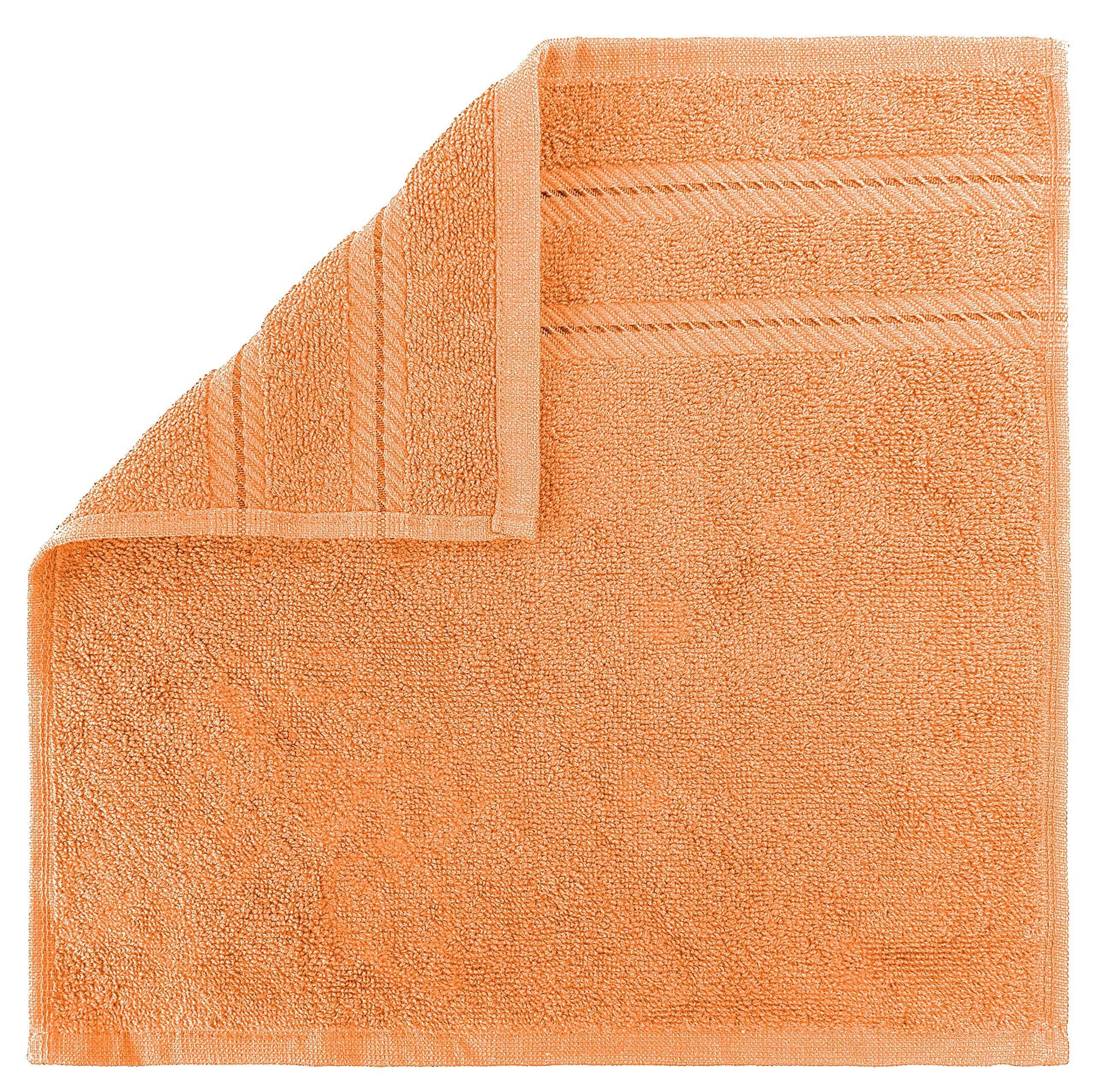 AmericanSoftLinen Turkish Cotton, Luxury Hotel Quality for Maximum Softness & Absorbency for Face, Hand, Kitchen & Cleaning (4-Piece Washcloth Set, Malibu Peach) 4
