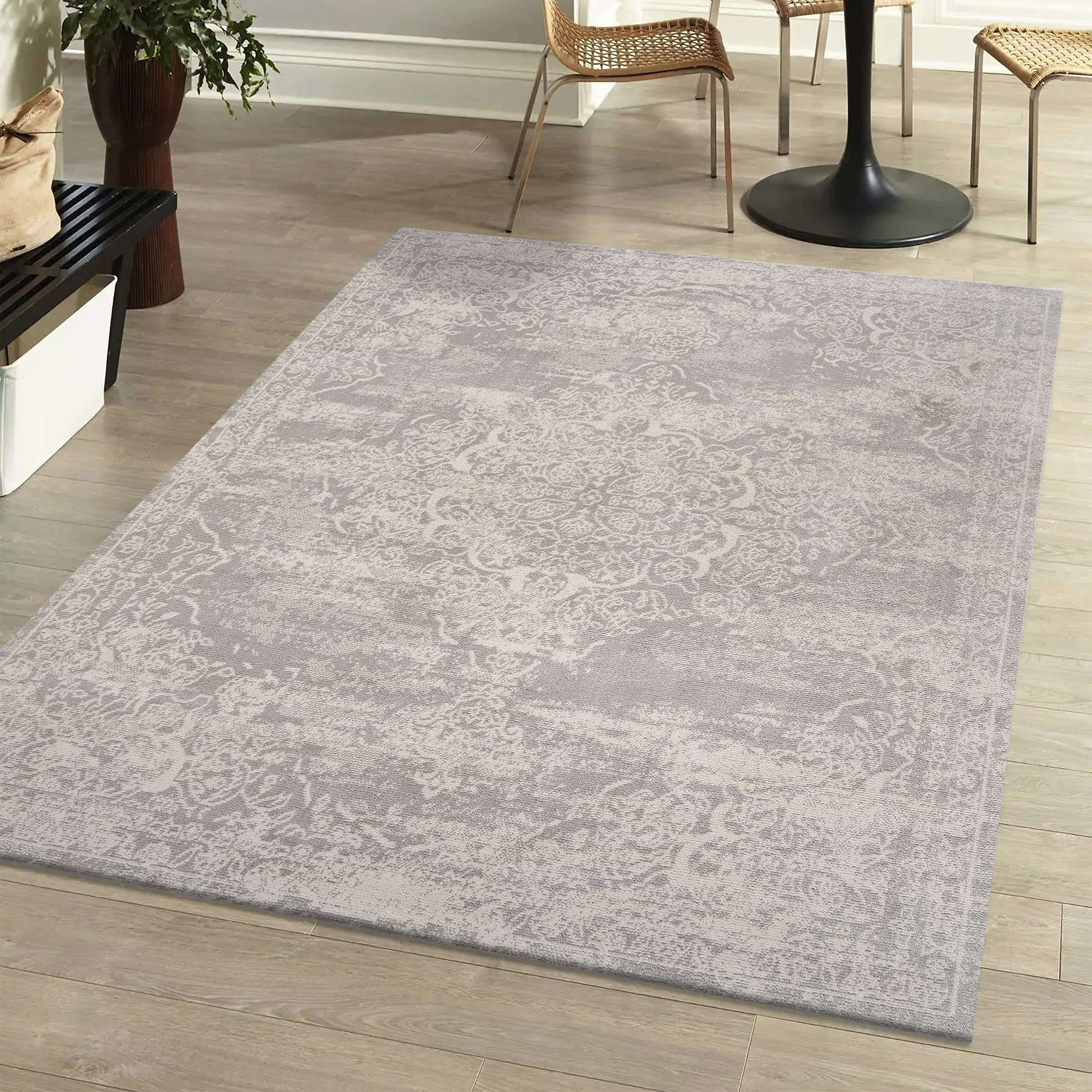 JONATHAN Y MDP400D-5 Alhambra Ornate Medallion Modern Indoor -Area Rug Vintage Bohemian Easy-Cleaning Bedroom Kitchen Living Room Non Shedding, 5 ft x 8 ft, Ivory