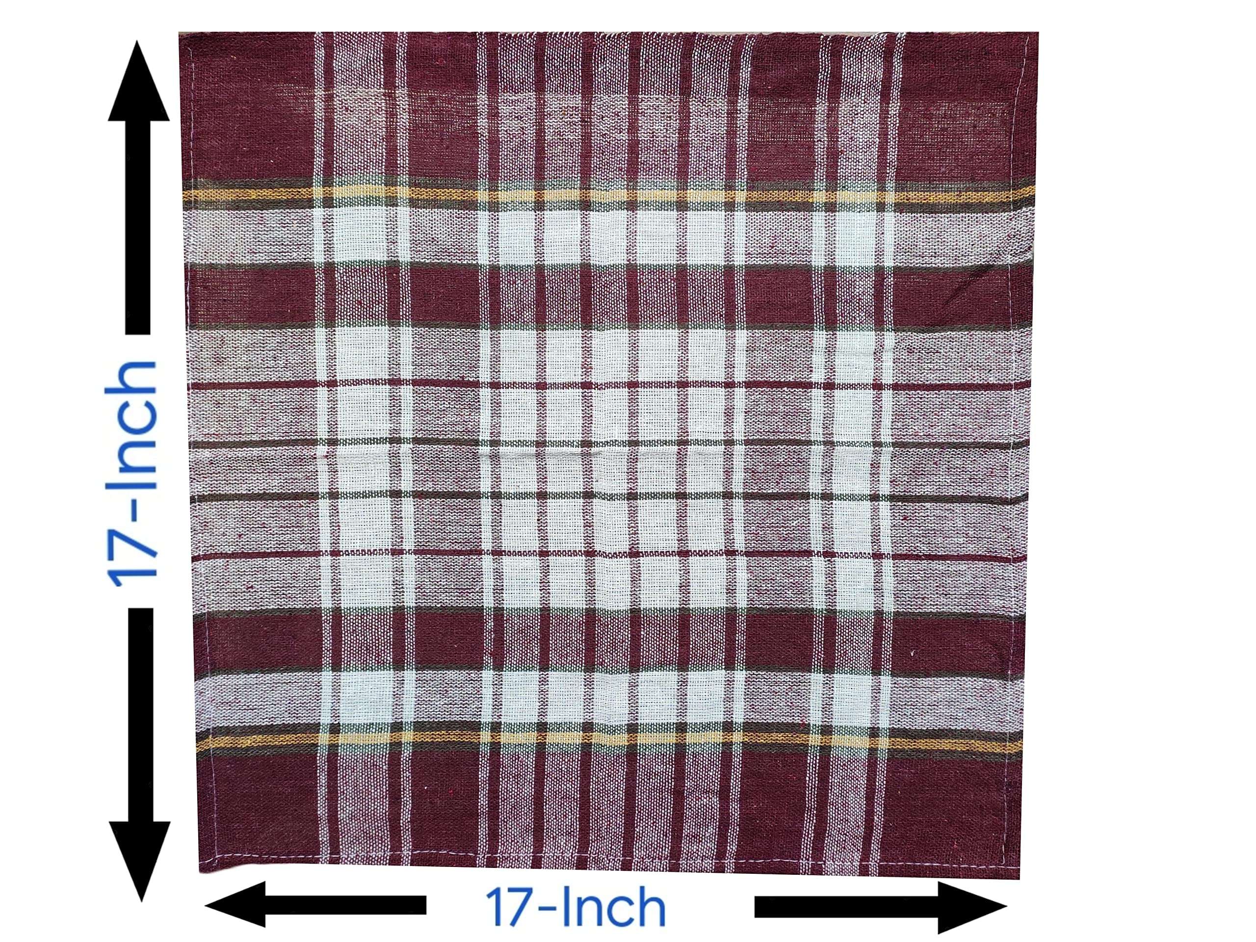 STYLELAB Kitchen Duster Cloth Cotton Cleaning Mop 17 x 17 Inch (Pack of 3) - Multi-Colour Striped 2