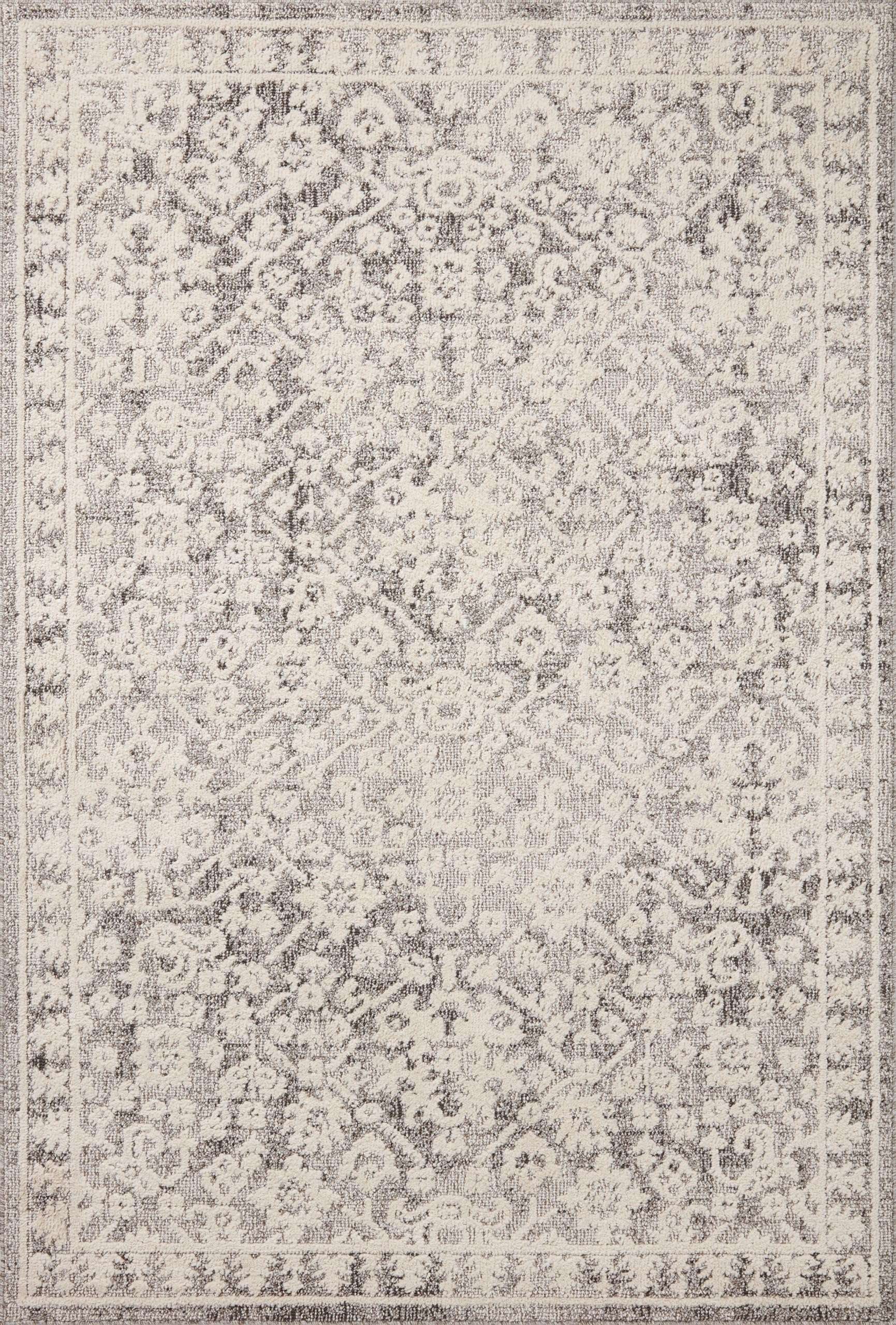 Loloi Magnolia Home by Joanna Gaines Gigi Collection GIG-01 Grey/Ivory 2'-7" x 4' Accent Rug 3