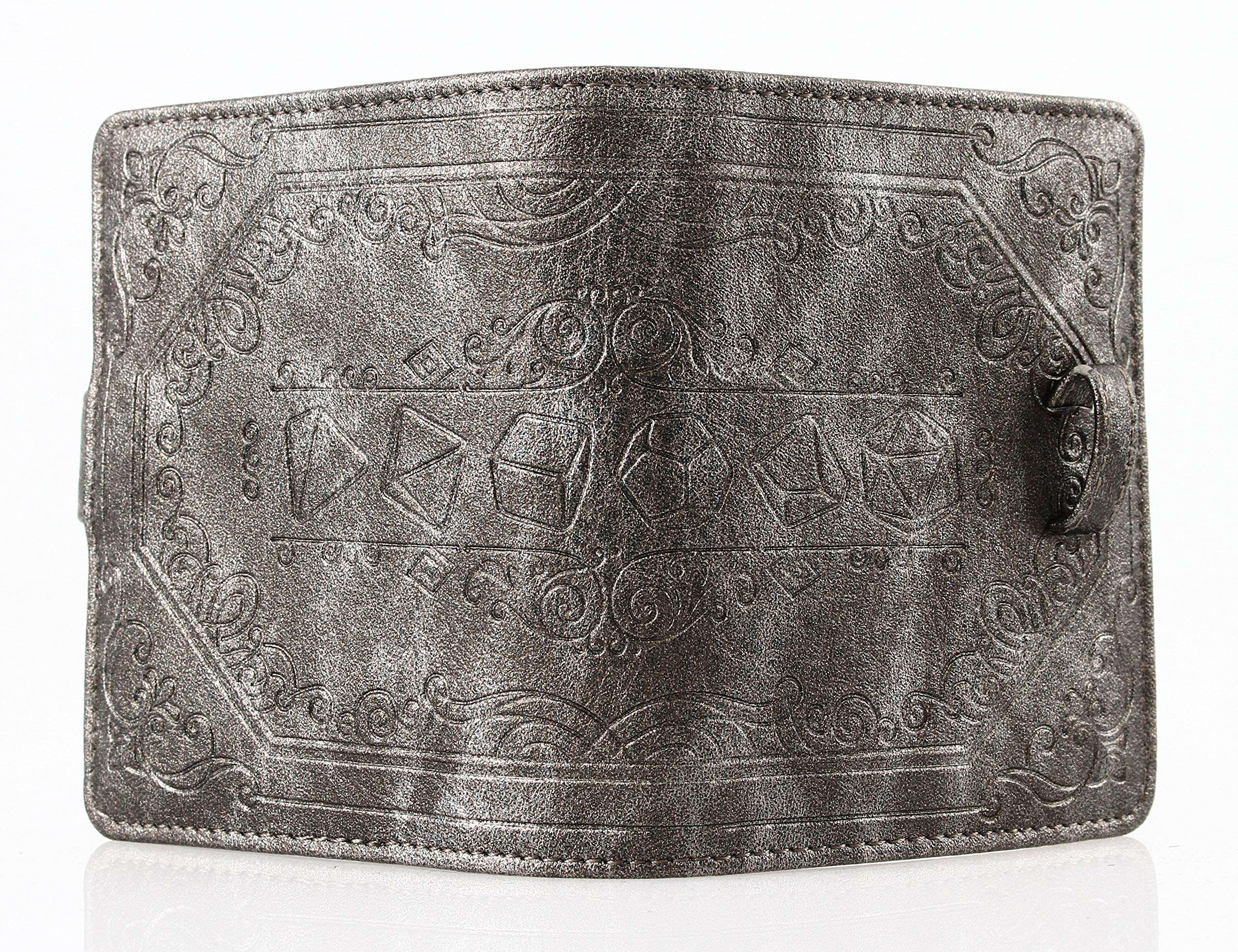 Forged Dice Co. Spellbook of Incantations (Dice Edition) Spellbook Card Holder & Deck of Dry Erase Cards with Velvet Storage Bag - Storage for D&D Spell Book Monster Magic Item Cards 4