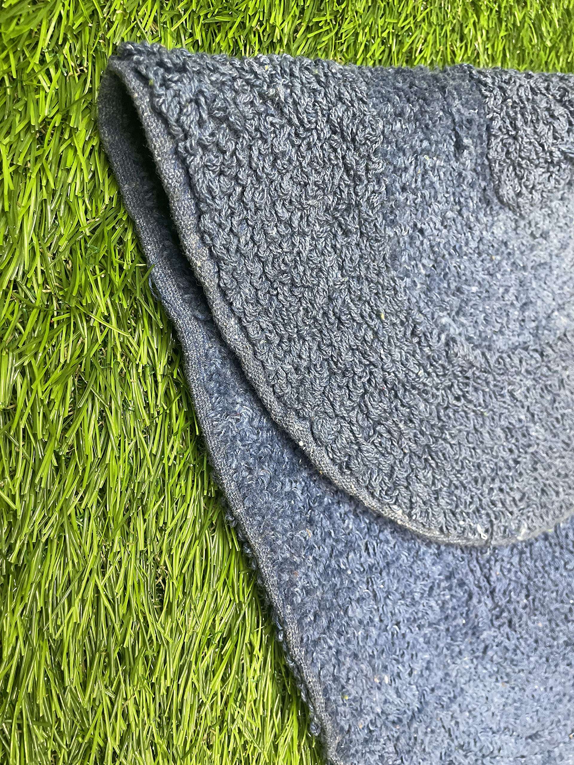 Reversible Cotton bathmat Both Sides uses Best for washroom Blue ( Pack of 4) 2