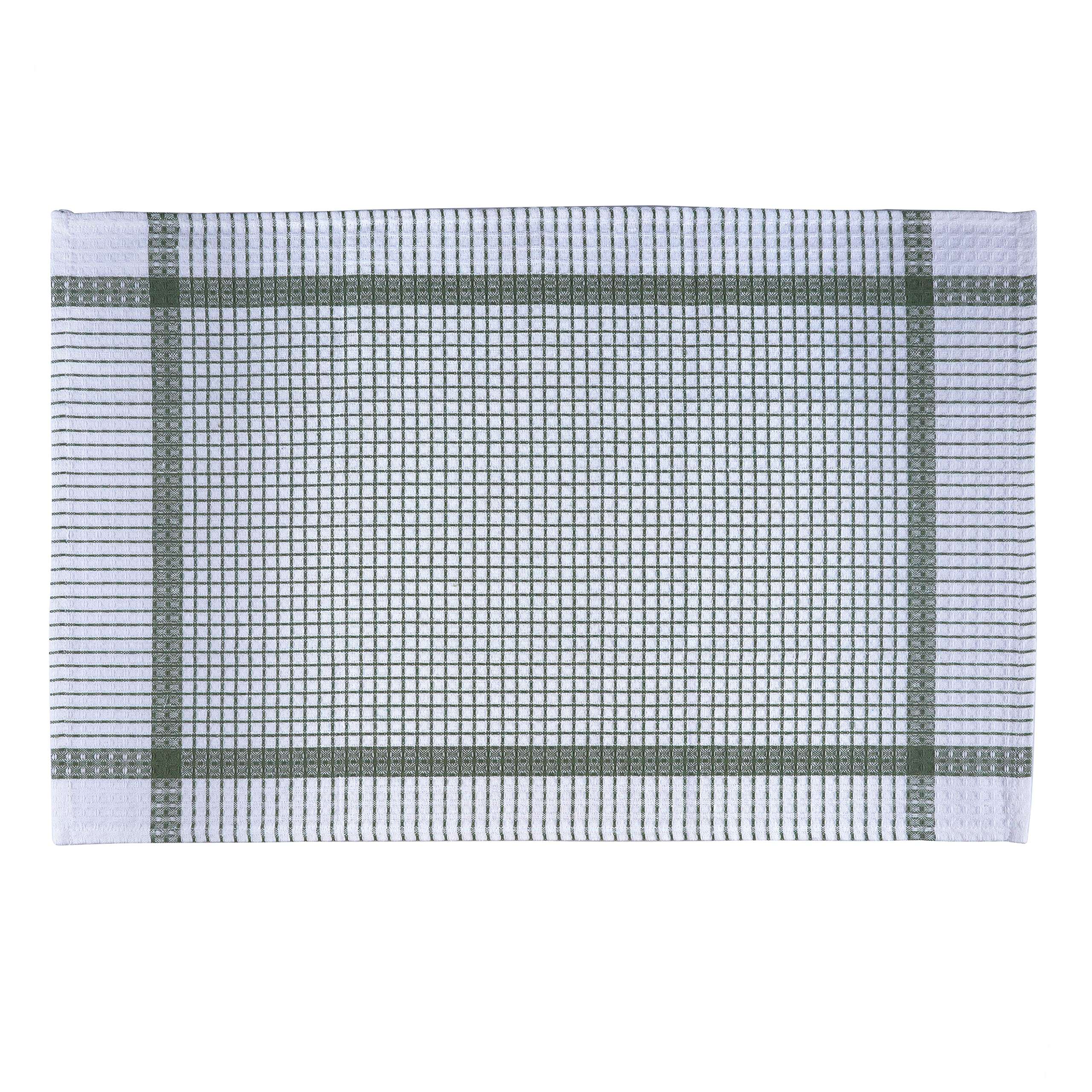 SAMI STUDIOS Kitchen Dish Towels Made with Eco-Friendly Cotton | Highly Absorbent for Cleaning & Quick Drying of Plates & Glasses | X-Large, 40 x 60 CM | Elegant Waffle Checks (Set of 10 Pieces) 4