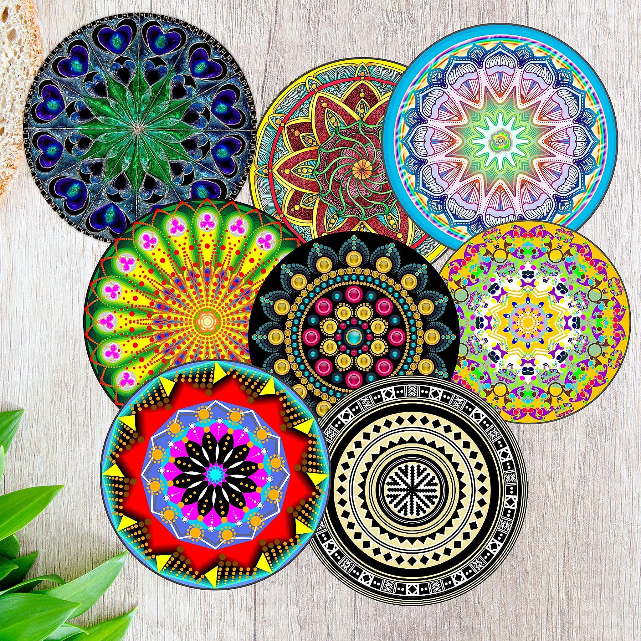 Mouse Pad Pack Mat Mandalas Bulk Mouse Pads Excellent Quality 10 Different Pads Designs Mousepad for Laptop and Desktop 5