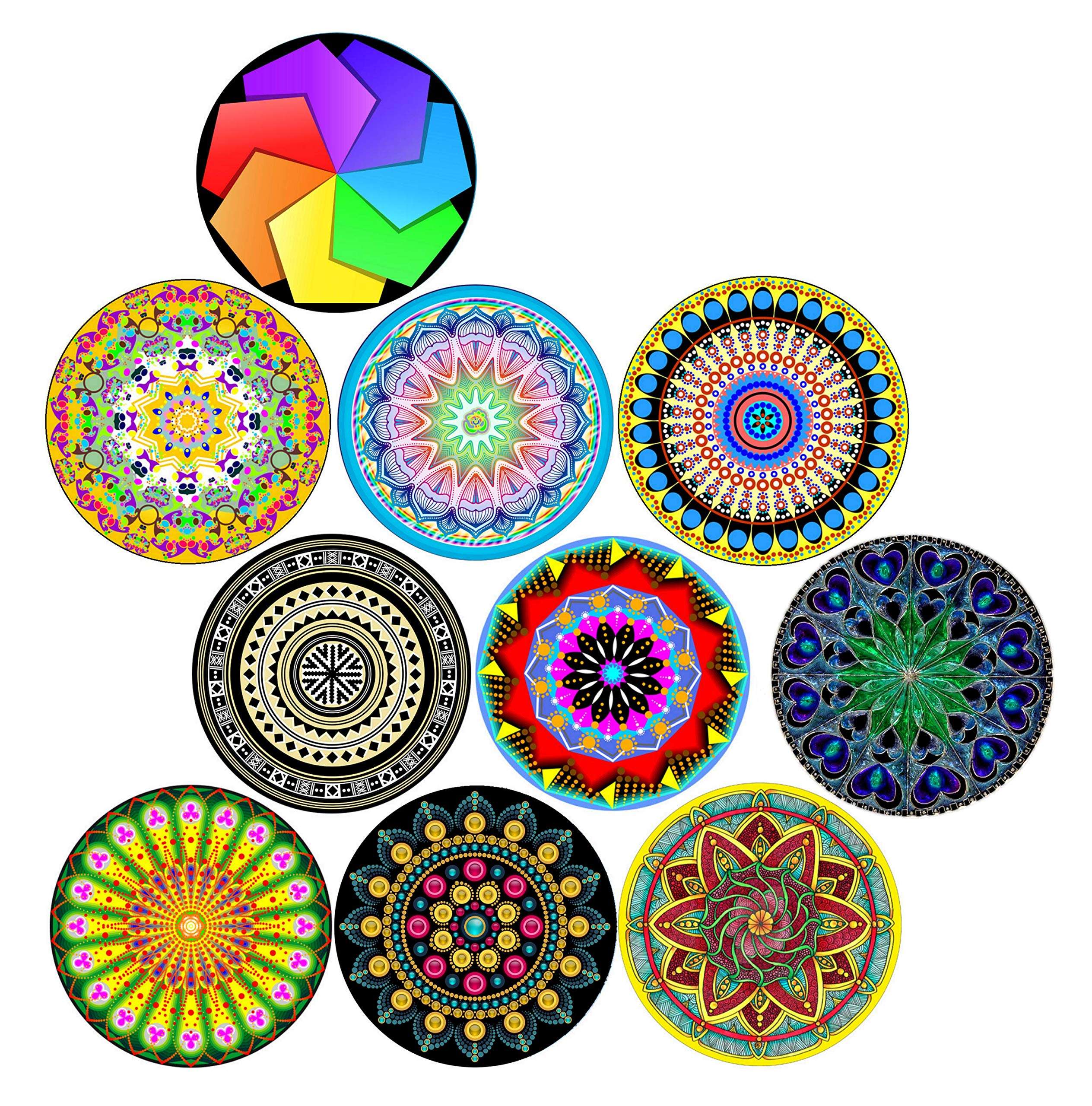 Mouse Pad Pack Mat Mandalas Bulk Mouse Pads Excellent Quality 10 Different Pads Designs Mousepad for Laptop and Desktop 1