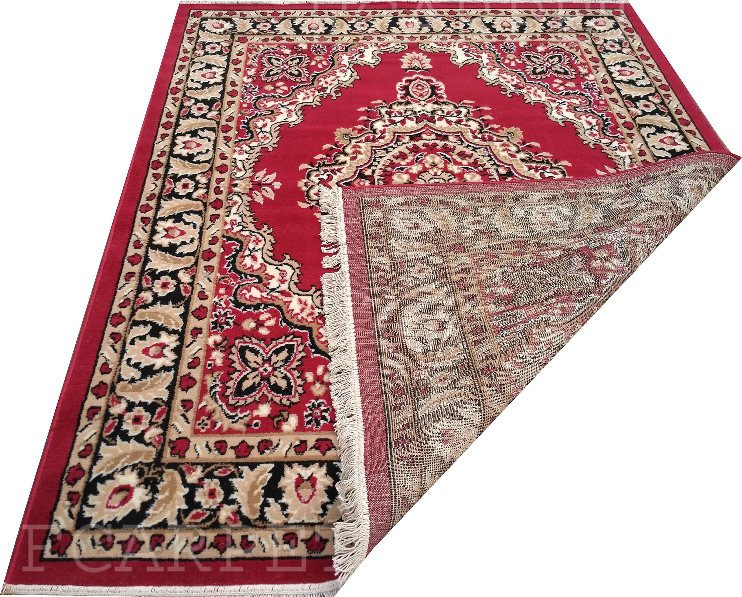 FCARPET TOP Selling Design with Multiple Choice 90X145 CM(3X5 FEET) RED Multi 4