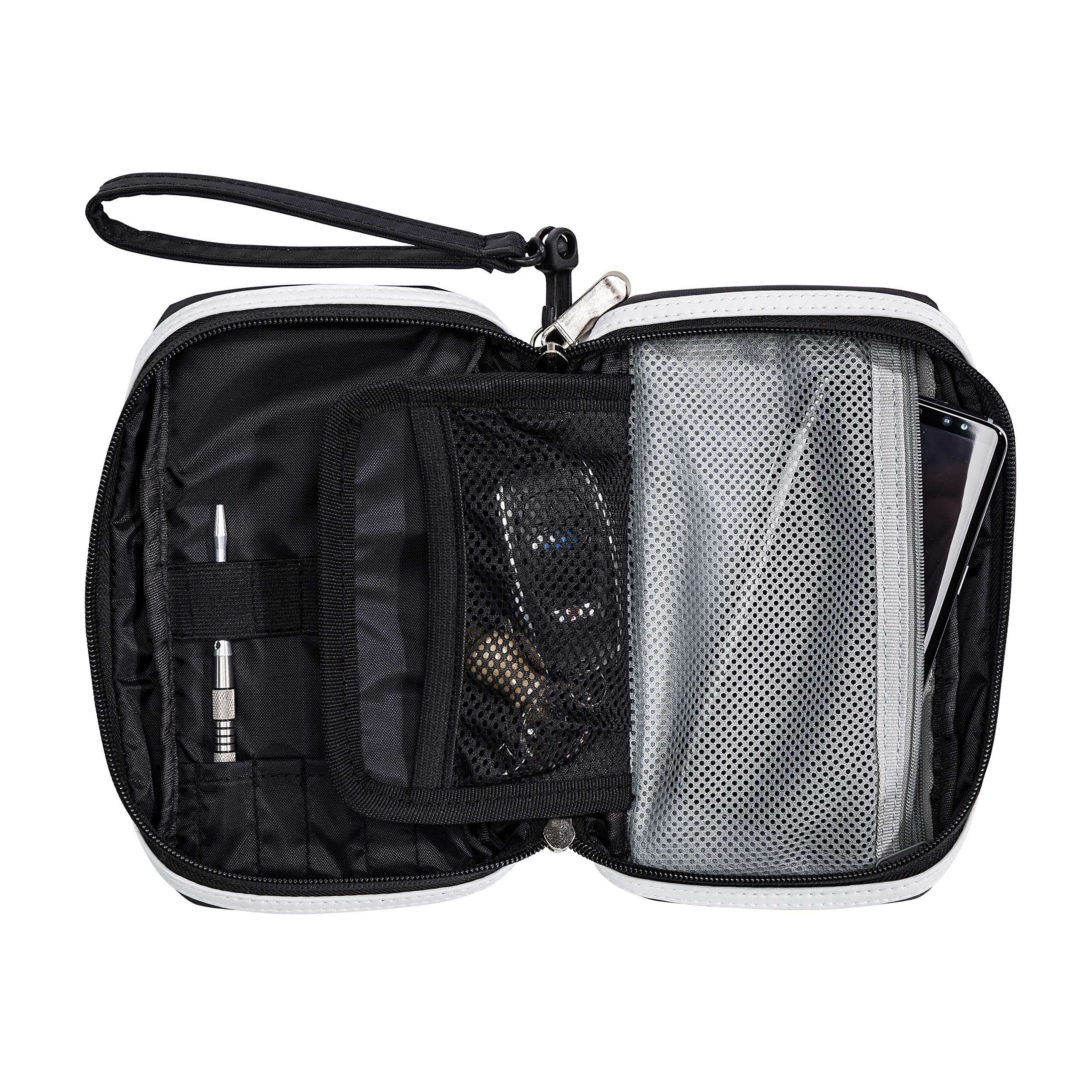 Franklin Sports Dart Maintenance Kit for Soft Tip and Steel Tip Darts - Comes with Handy Carrying Case and Stone Sharpener,Black 5