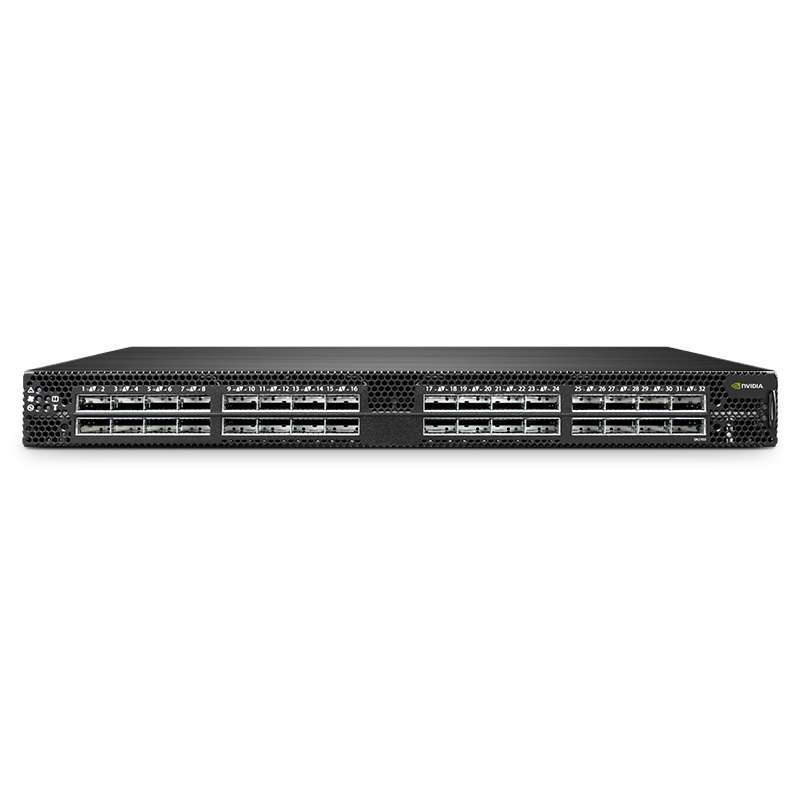 MSN2700-CS2RC, NVIDIA® Mellanox Spectrum Based 32-Port Ethernet L3 Data Center Switch, 32 x 100Gb QSFP28, Cumulus Linux™, Support for 1 Year, C2P Airflow 1