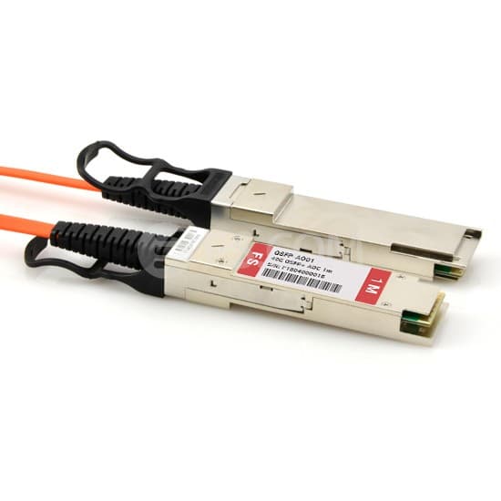1.25m (4ft) 40G QSFP+ Active Optical Cable for FS Switches
