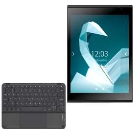BoxWave Keyboard Compatible with Jolla Tablet - SlimKeys Bluetooth Keyboard with Trackpad, Portable Slim TouchPad - Jet Black