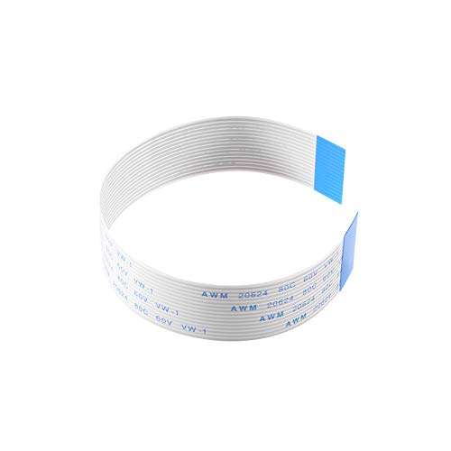 Aokin for Raspberry Pi Camera Cable, FFC Cable Ribbon Flex Extension Cable 15 Pin 1.0mm Pitch for Raspberry Pi, Octoprint Octopi Webcam, Monitor 3D Printer, etc, 15cm/5.90in, 1 Pcs