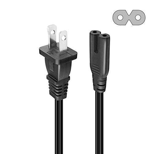 UL Listed XINYUWIN 2 Prong Power Cord 6ft Compatible with HP Envy/OfficeJet; Canon Pixma/Maxify; Epson Stylus/Workforce/Expression Premium/Artisan Printer; Brother/Dymo Label Writer