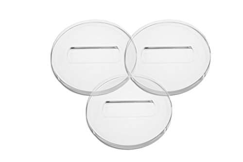 4" Clear Piano Caster Cups MADE IN USA for Grand Piano and Baby Grand Piano by Musicmaide 3 Pack tranparent virtually invisible