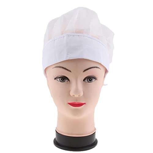 EXPORA Kitchen Chef Working Hat For Male/Female Adult Cooking Cap White Net