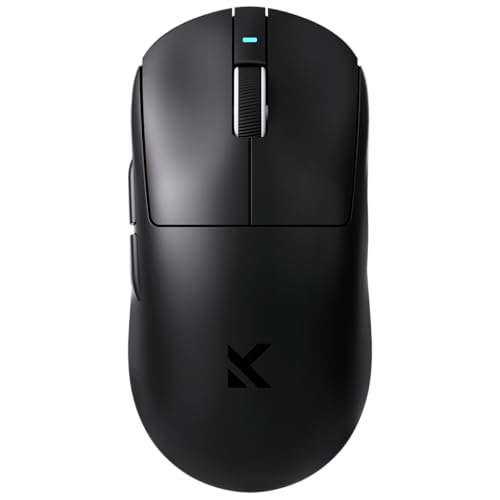 MCHOSE A7 Pro Wireless Gaming Mouse, Tri-Mode Connection, 59 Grams, PAW3395 26K DPI Sensor, Wired 8K/Wireless 1K Polling, 130 Hour Battery Life - Black
