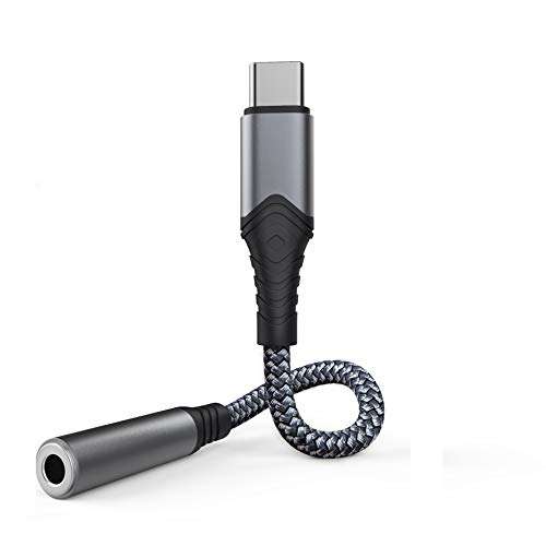 Bojuren USB C to 3.5mm Headphone Adapter,Type C to Aux Audio Jack Cable Cord DAC Compatible with Pixel 2 3 4XL,GalaxyS10/s10+,Huawei Mate10/P20,iPad Pro 2020/2019/2018 and More USB C Devices