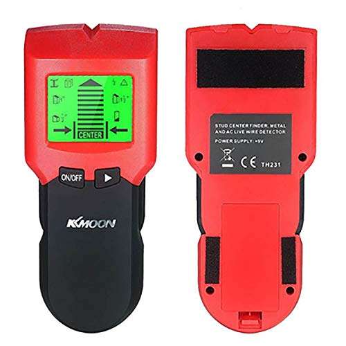 QAIYXM Stud Finder,Wall Stud Metal Detector Stud Detector with Large LCD Digital Wood Stud Search and Cable Charged Scanner Warning