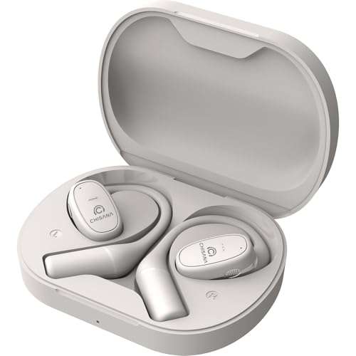 CHISANA Wireless Earbuds, Bluetooth Headphones Extreme Subwoofer Bass,Bluetooth Earbuds for Stable Connection,Instant Pairing and Dual Microphones,Suitable for Workout, Running, Gym (White2)