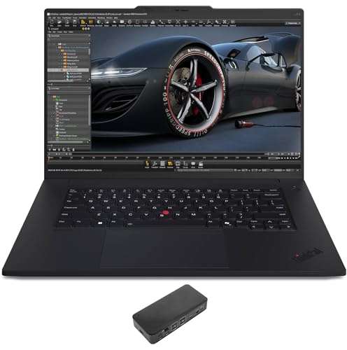 Lenovo ThinkPad P1 Gen 7 Mobile Workstations 16.0" IPS WQXGA Display (Intel Ultra 7-155H, RTX 1000 Ada 6GB, 16GB LPDDR5X, 512GB SSD, Backlit KB, Fingerprint, Win 11 Pro) with USB-C Dock