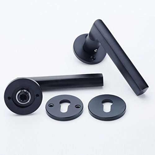 YFMMM European Interior Swing Door Handle Latch Kit Hotel Durable Silent Mechanical Door Hardware Security Wood Door Handle Lock