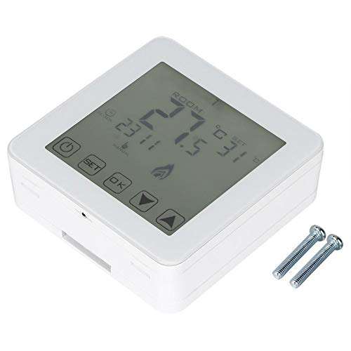 Wall-Mounted Programmable LCD Screen Digital Electric Heating Thermostat Room Temperature Controller Electronic Microscopic Computer Heating