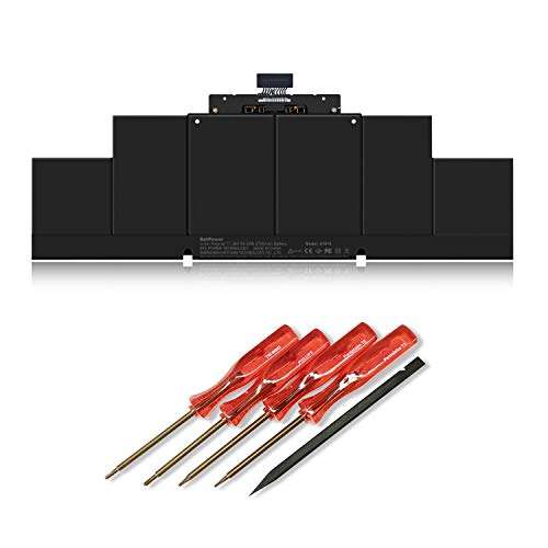BatPower A1618 Replacement Laptop Battery for Apple Mid 2015 MacBook Pro 15-inch Retina A1398 EMC 2909 EMC 2910 Battery MacBook Pro 15" Retina A1398 Apple A1618 Battery 99.5Wh