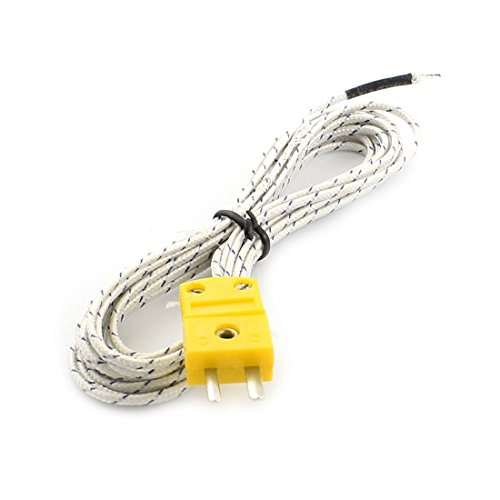 uxcell 10ft K-Type Temperature Testing Thermocouple Sensor Wire -50C to +200C