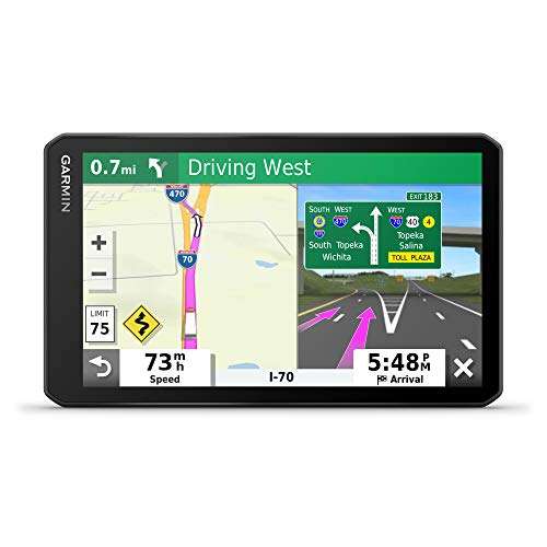 Garmin 010-02313-00 dezl OTR700, 7-inch GPS Truck Navigator, Easy-to-Read Touchscreen Display, Custom Truck Routing and Load-to-Dock Guidance