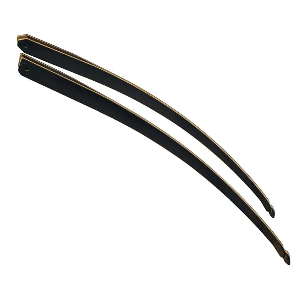 ZSHJGJR 60 Inch Black Hunter Taken Down Longbow Limbs Replacement Bow Limbs Only for Right Handed and Left Handed 30lbs-60lbs (Right Hand, 45lbs)