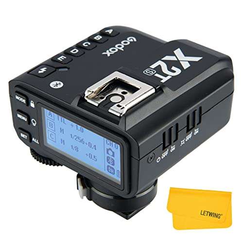 Godox X2T-S TTL Wireless Flash Trigger Compatible for Sony,1/8000s high-Speed sync,5 Separate Group Buttons, and 3 Function Buttons to Realize Quick Setting