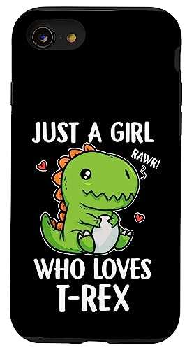 Just A Girl Who Loves T-Rex Funny Dino T-Rex Costume Case for iPhone SE (2020) / 7 / 8