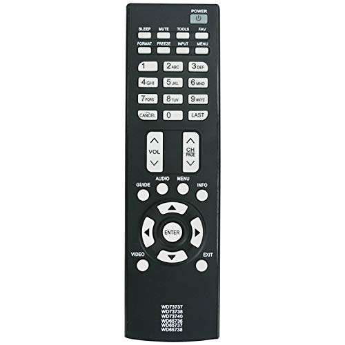 New WD-73737 WD-73738 WD-73740 WD-65736 WD-65737 WD-65738 Replacement Remote Control Compatible with Mitsubishi TV WD65733 WD65734 WD65735 WD65736 WD65737 WD65738 WD73737 WD73738 WD73740