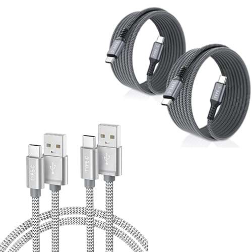 Basesailor iPhone 16 15 Pro Max Charger Cord,USB to USB C Cable 10FT/2Pack with USB C to USB C 100W Cable 6.6ft/2Pack for Apple MacBook,iPad Air 4 5 Mini 6,Samsung Galaxy AI S24 S23 S22 Plus Ultra