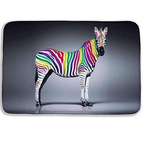 WorldCare® Type 16, 400Mmx600Mm : 40 * 60Cm Fashion Animal Bath Color Zebra Lion Door Floor For Living Room Bath Kitchen Carpets Bedroom Rub Mats