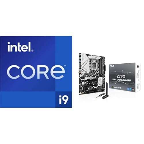 Intel Core i9-12900K 5.2GHz 16-Core Processor & ASUS Z790 MAX Gaming WIFI7 ATX Motherboard Bundle - LGA1700, PCIe 5.0, DDR5